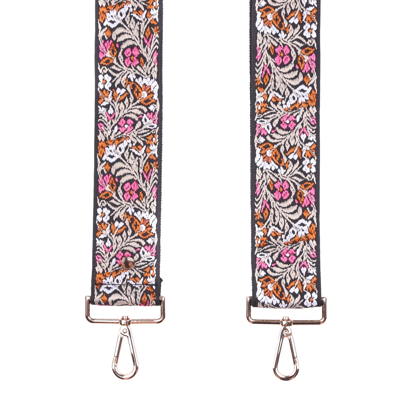 Strap Black & Pink Floral