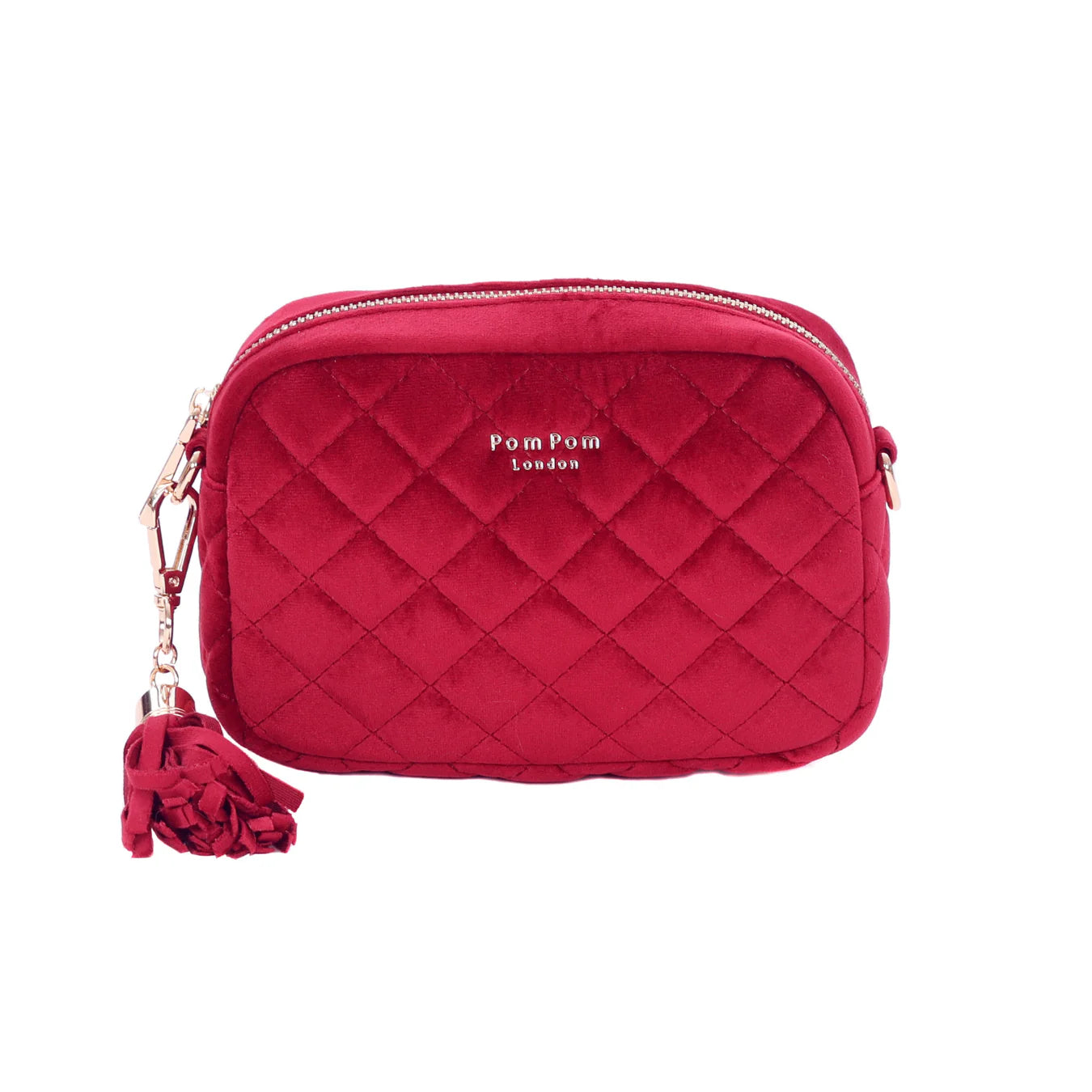 City Mini Quilted Burgundy Velvet